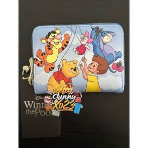 Loungefly Disney Winnie the Pooh Balloon Group Portrait Zip Wallet